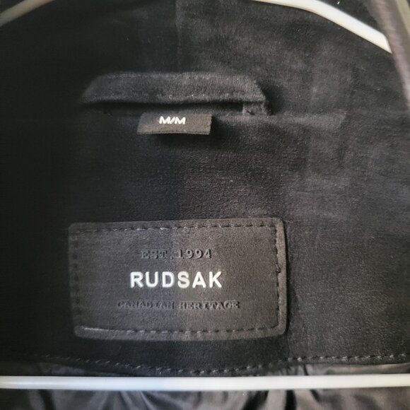 Rudsak Black Suede Moto Jacket - Picture 10 of 16